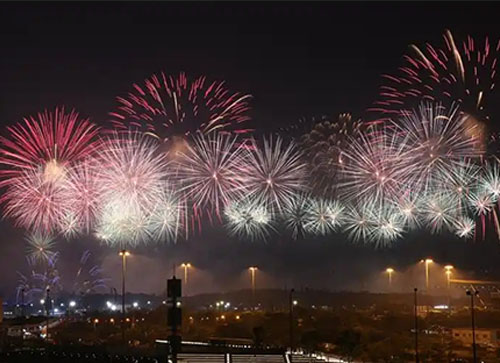 泰安焰火晚会